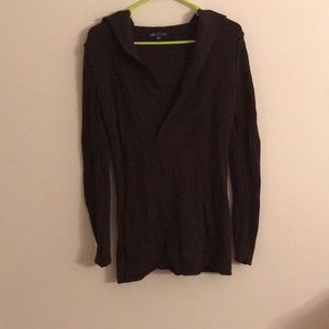 Gap hooded sweater Brown size small